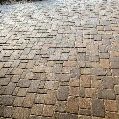 Clean sealed pavers result