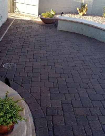 Pavers after sealing