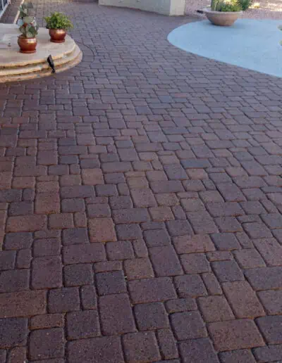 Pavers before sealing