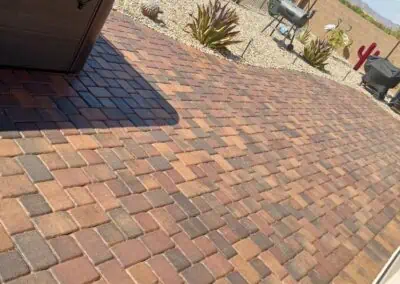 Completed paver cleaning and sealing work in Surprise, Arizona